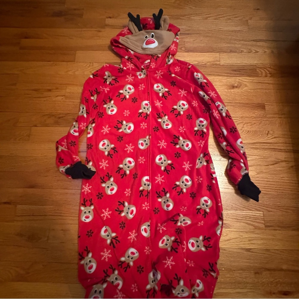 Rudolph Reindeer Christmas Women’s Onesie